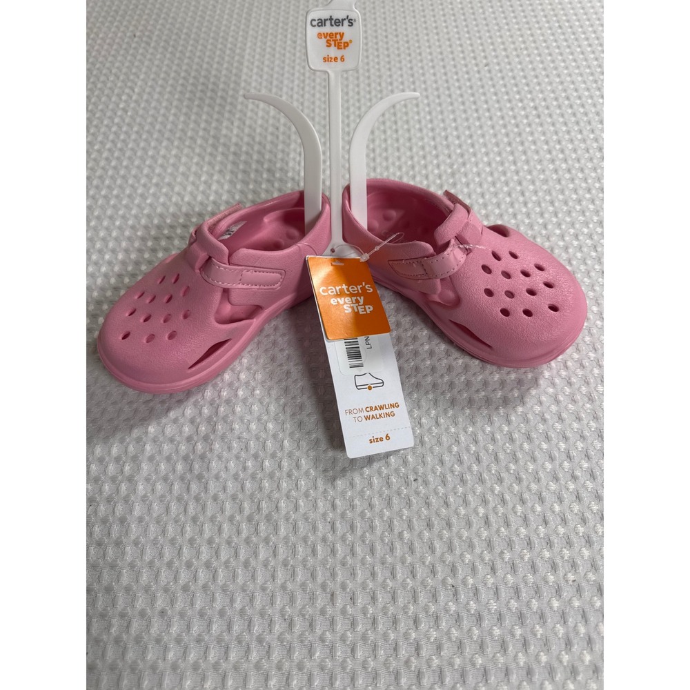 Carter's Water Shoes Toddler Size 6 Every Step Diver-GP Pink NWT